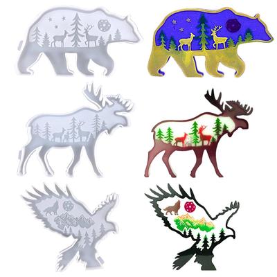 3D-формы из смолы-силиконовые формы, формы для литья эпоксидной смолы для животных | Форма для изготовления настенных ковров своими руками