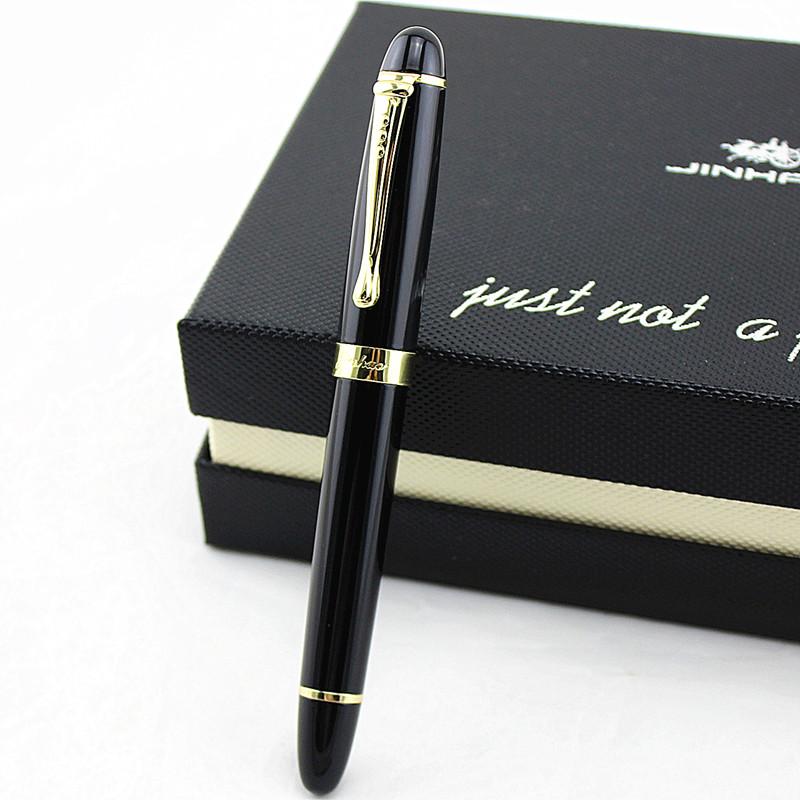 Jinhao X450 Глянцевый Черный 18Kgp 0.7Mm Широкое Перо Перьевая Ручка Jinhao 450 Люкс Бизнес Пурпурный Винный Зеленый Золотой 21 Цвет Выбрать