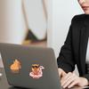8 шт. мультяшная наклейка, яркая прочная милая наклейка с узором капибары, водонепроницаемая канцелярская наклейка для детей
