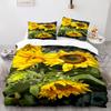 Желтые подсолнухи Пододеяльник размера King Queen Красивый цветочный постельный комплект для детей, девочек, женщин. Девичий, милый, с цветами, мягкий пододеяльник.