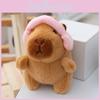 Plush Capybara Toy Keychain Backpack Charm Stress Relief Gift For Teens Kids