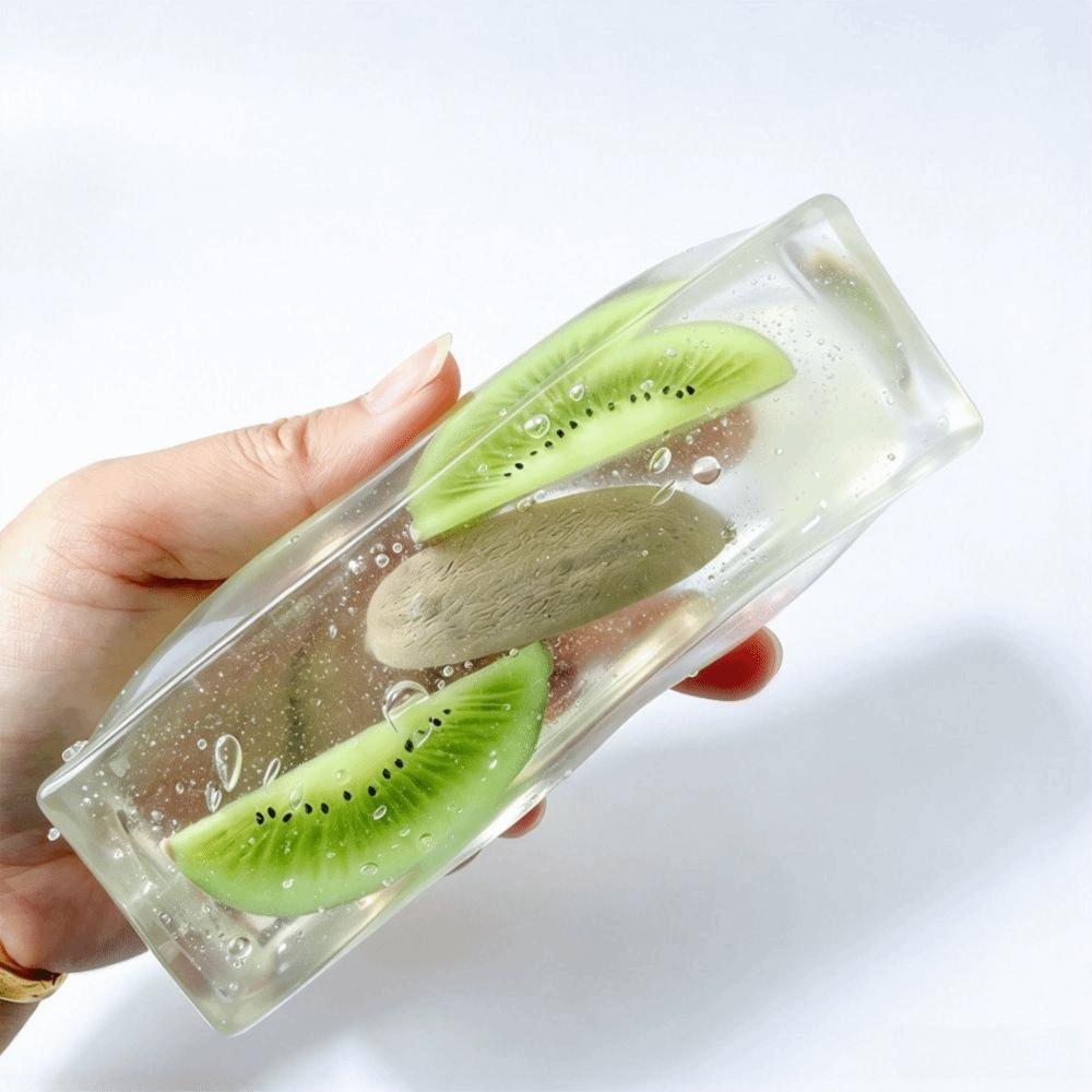 Transparent Fruit Bar Squishy Toy Soft Fruit Bar Fidget Toy Fruit Strip Squeeze Toy Kids Gifts
