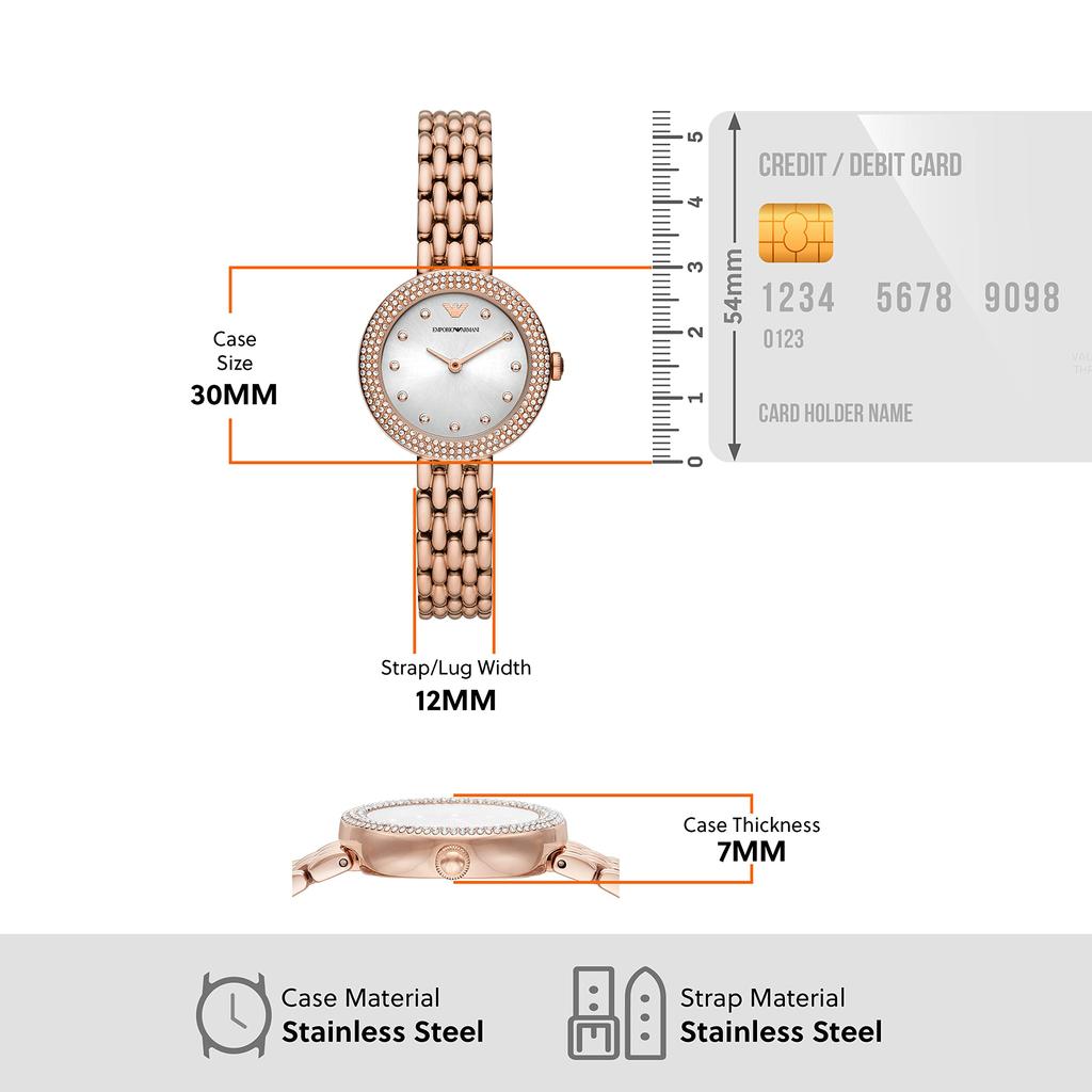 Watch AR11508 Pink Gold [Emporio Armani] Women's