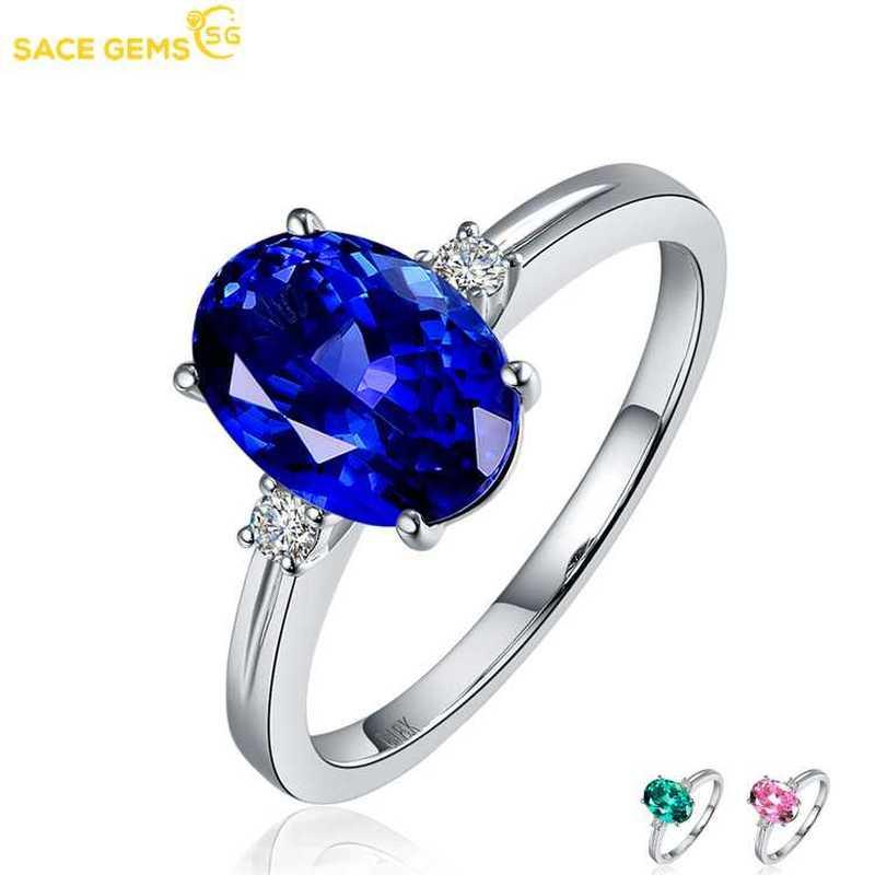 Sace Gems Классическое кольцо из медного сплава с цирконом, женские ювелирные изделия, свадебный подарок для вечеринки