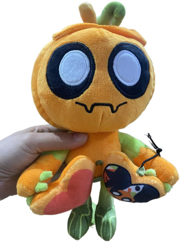 #@ Cute Dandy’s World Gourdy Plush Toys XMAS Game Pumpkin Stuffed Doll Birthday Holiday Gifts Toys for Room Decoration