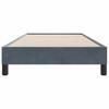 Łóżko Typu Box Spring Bez Materaca Ciemnoszary 80X210Cm Aksamit