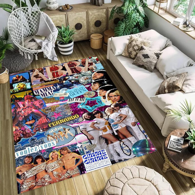 ABBA Iconic Music Legacy carpet Suitable for all seasons floor mats Christmas gifts Protective pad Dormitory decoration