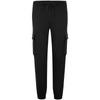 Drawstring Waist Cargo Knit Casual Pants Men Bottoms Space-Black J325056