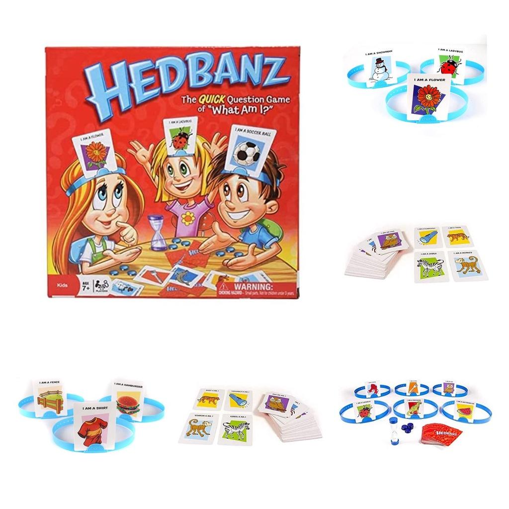 Hedbanz Game What Am I? Guessing Card Game For 2-6 Players