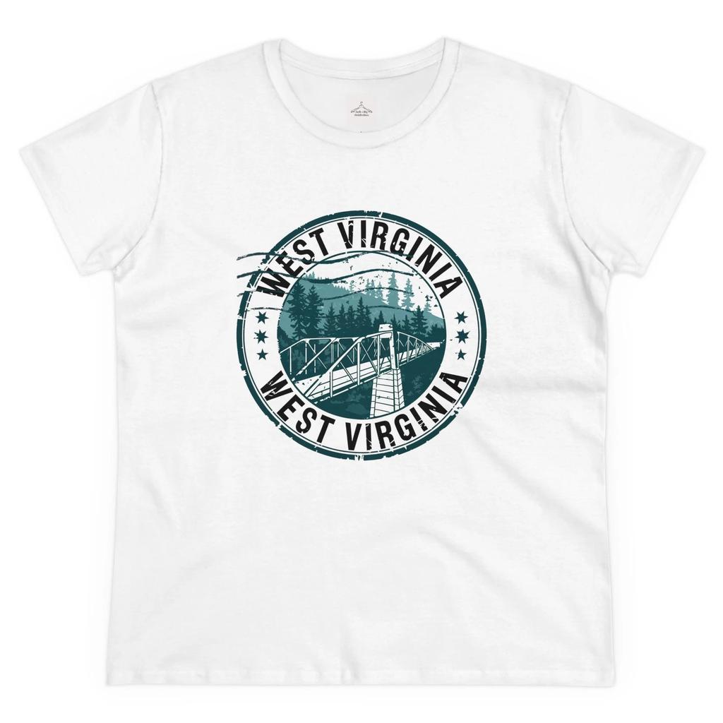 West Virginia Vintage Cotton Tee, Casual Wear, Outdoor Adventure Shirt, Gift for