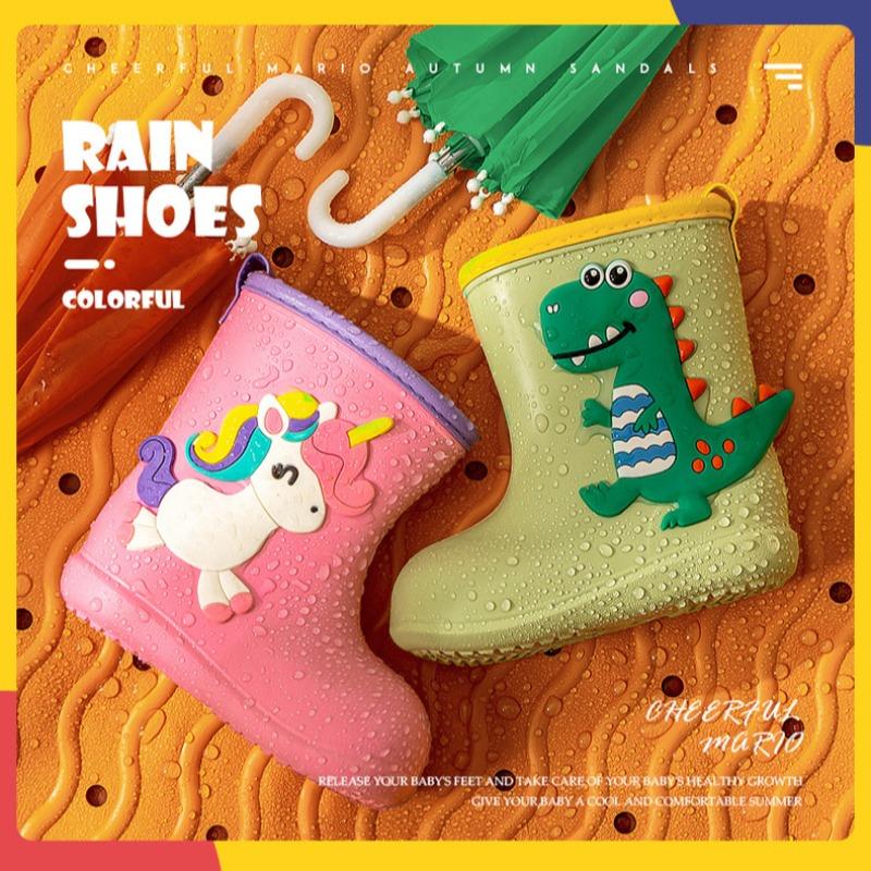 Children's Rain Shoes Boys and Girls Baby Waterproof EVA Rain Boots