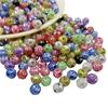 Креативные яркие цвета с бриллиантами и кристаллами, 40 шт., 8 мм, кулон, ожерелье, браслет, свободные бусины, сделай сам, для изготовления ювелирных изделий, подвеска-прокладка, оптовая продажа