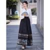 Chinese Ming Dynasty Style Hanfu Daily Horse-face  Skirt Hanfu Suit