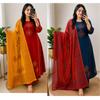 Beautiful Ajrakh Printed Dabu Cotton Suit Indian Women Ethnic Kurti Pant Set
