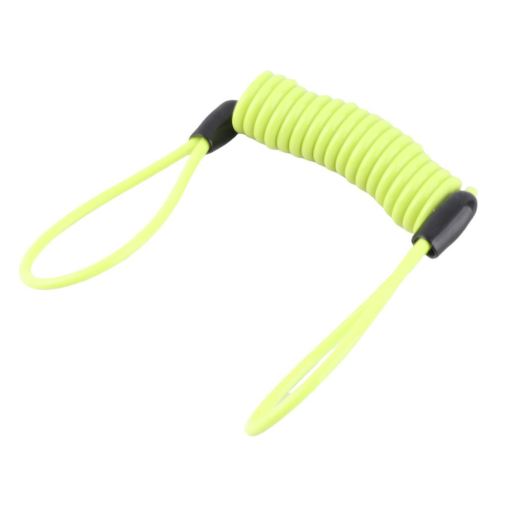 3.5 MM Motorcycle Bike Atv Scooter Disc Lock Security Reminder Cable Tool Lemon Yellow