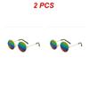 2/4/6PCS Shades Vintage Tac Lens Material Retro Unisex Gafas Sol Mujer Mens And Womens Fishing Camping Goggles Personality
