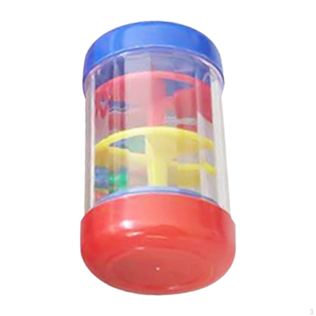 Rainmaker Beaded Rain Shaker Toy Activity Center Learning Fine Motor Skill Wooden Stick Baby