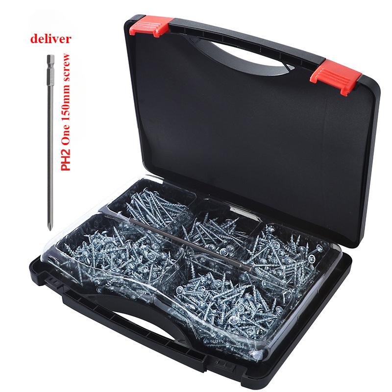 25/32/38/50/63mm cross woodworking screws galvanized coarse, 100 pieces per bag, suitable for assembling home furnishings