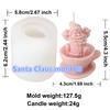 3D Santa Claus Snowman Candle Silicone Mold DIY Cake Making Tool Christmas Decor Gift Scented Candle Plaster Resin Mould
