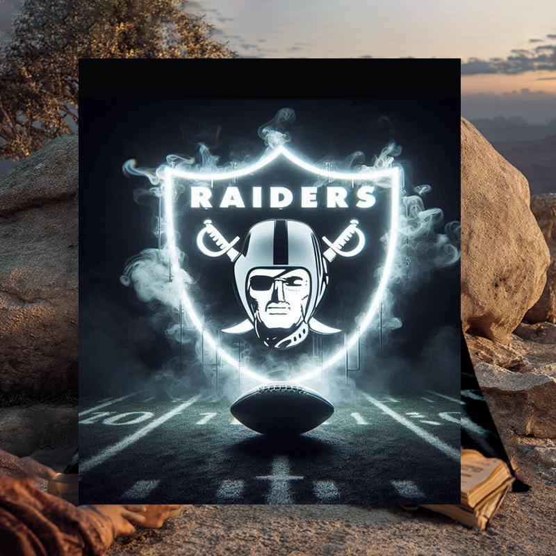 1PC Rai-ders Football Legacy Flannel Blanket Gift, Suitable for Both Men And Women, Soft Ideal for Beds And Sofa, Birthday Or Christmas Gift