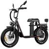 Electric Bicycle Drvetion ET20 20" Fat Tire 1000W Peak Motor City Electric Bike For Adult 48V 20AH NFC One Click Unlock Dual Hydraulic Brake
