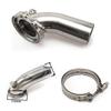 Stainless 90 Degree Downpipe Elbow V-Band Adaptor For Holset Turbo HY35 HX HE351