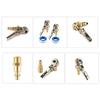 Air Chuck 1/4Inch Brass OpenFlow Lock On Tire Inflator Chuck Tyre Valves Inflator Hoses Adapter Tire Chucks