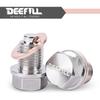 M14 x 1.5 Magnetic Oil Drain Plug, Stainless Steel Oil Drain Plug with Copper Crush Washer Replacement for Ford, GM, Hyundai, KIA and Accord, CRV,