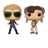 2 Figurines Funko Pop! Marvel VS Capcom : Captain Marvel VS Chun-Li
