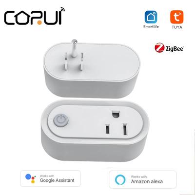 Умная розетка Corui Tuya Zigbee Us 15a, умная розетка Alexa Google Home Control, поддержка приложения Smart Life, нужен шлюз Tuya