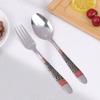 Набор столовых приборов с ложкой и вилкой, набор столовых приборов, столовые приборы из нержавеющей стали, набор столовой посуды для ресторана, посуда, набор ложек и вилок