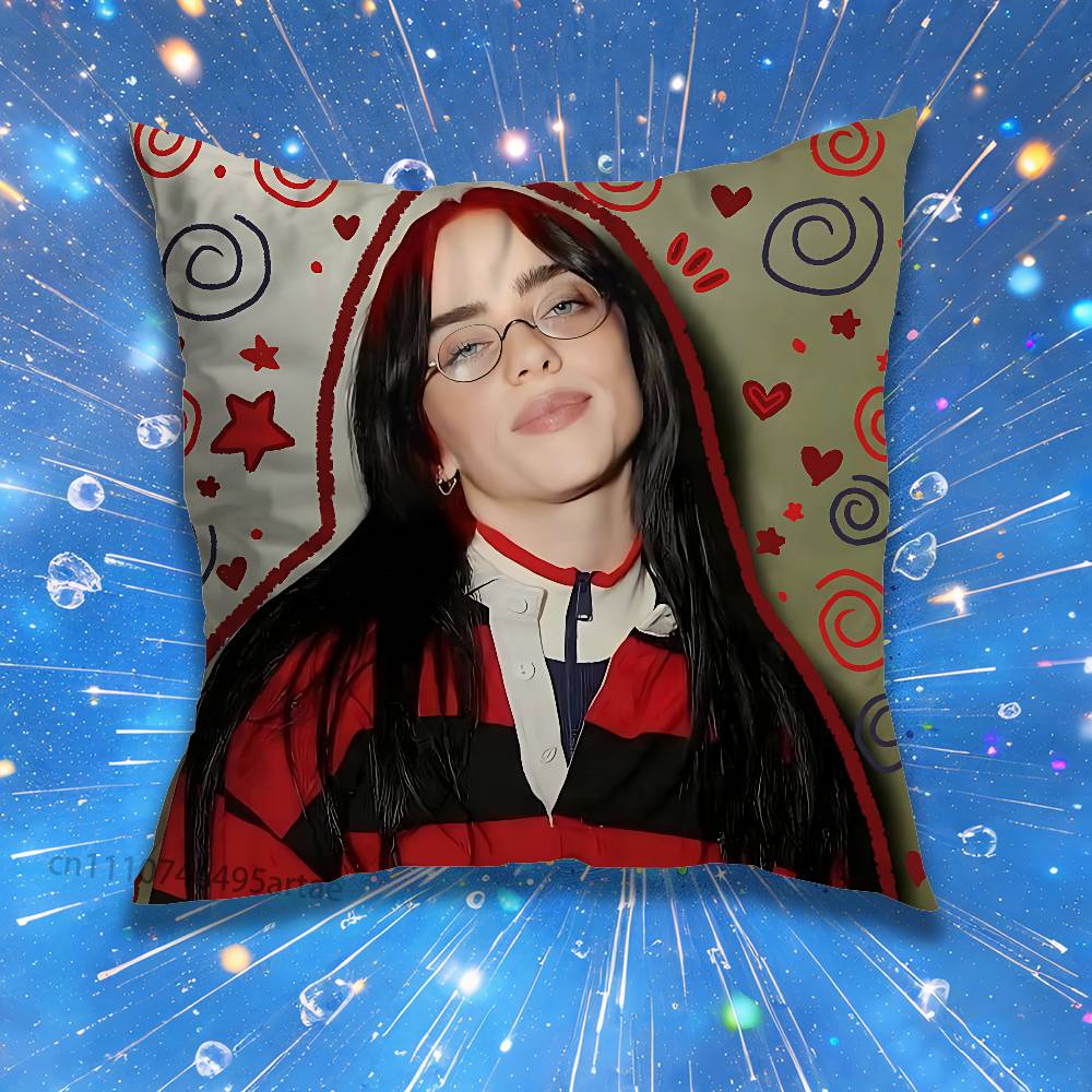 Ударь меня сильно и нежно Подушка Billie Eilish для Дивана Сиденья Стула Декоративная Современный Домашний Декор Подушка-плед