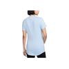 Nike Dri-Fit One однотонный круглый вырез пуловер Slim Fit короткий рукав футболка женская футболка светло-голубой FN5002-440