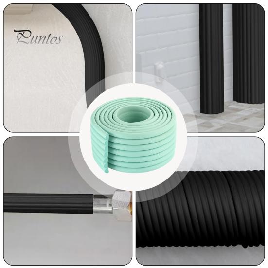 1 рулон изоляционной ленты для наружных труб. Устойчивая к атмосферным воздействиям изоляционная лента из пеноматериала для водопроводных труб. Холодостойкая защитная лента для труб.