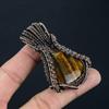 Fantastic Tiger Eye Gemstone Handmade Copper Wire Wrap Jewelry Pendant