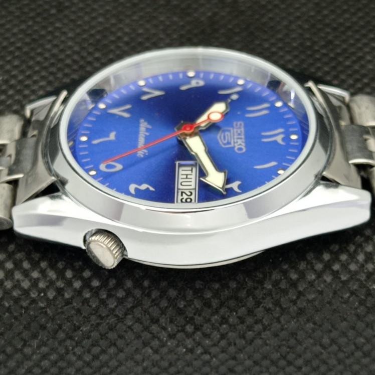 ВОССТАНОВЛЕННЫЕ ВИНТАЖНЫЕ SEIKO 5 АВТОМАТИЧЕСКИЕ 6349A ЯПОНИЯ МУЖСКИЕ АРАБСКИЕ ЧАСЫ a318895-9