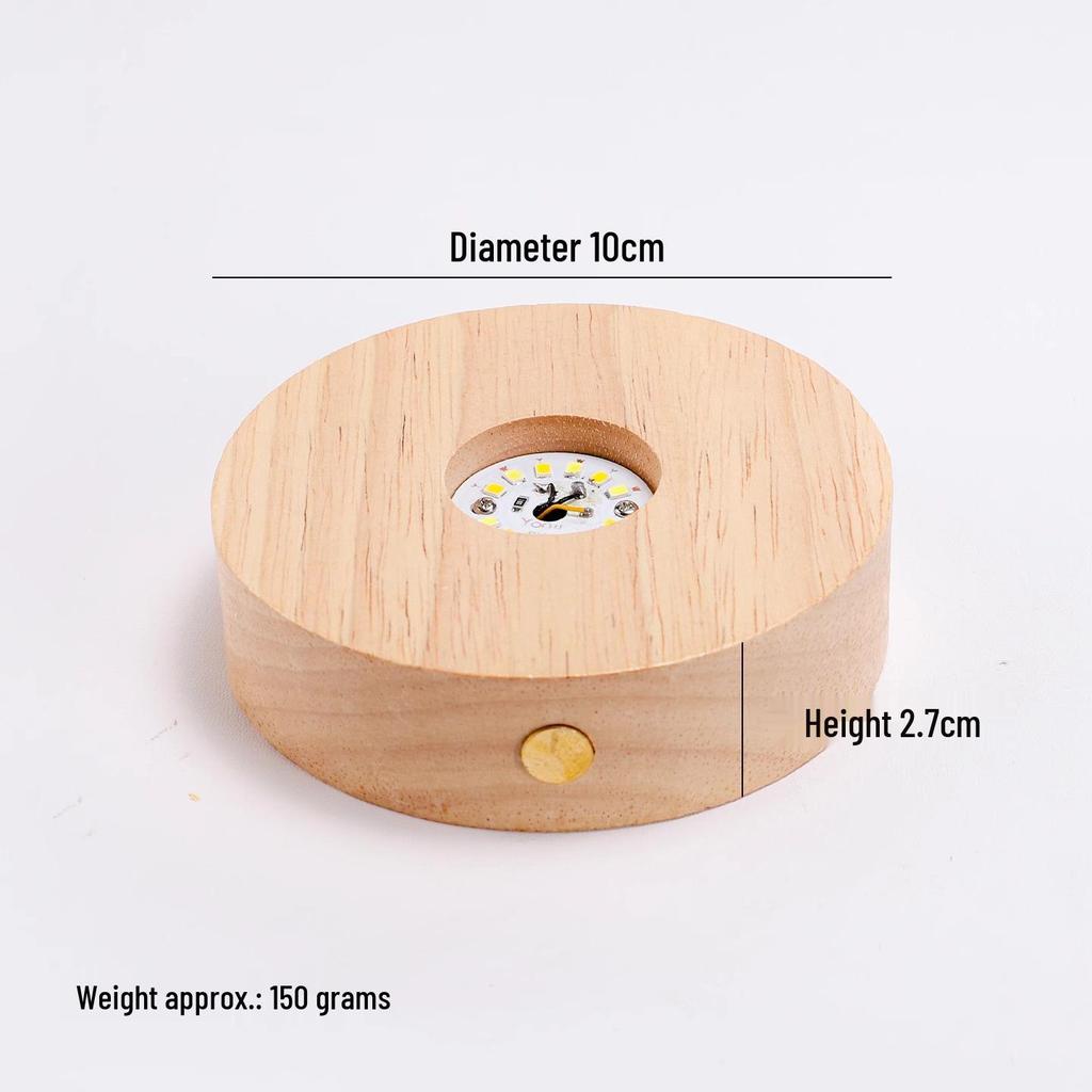 Роскошная деревянная подставка с подсветкой для винных бокалов и коктейлей