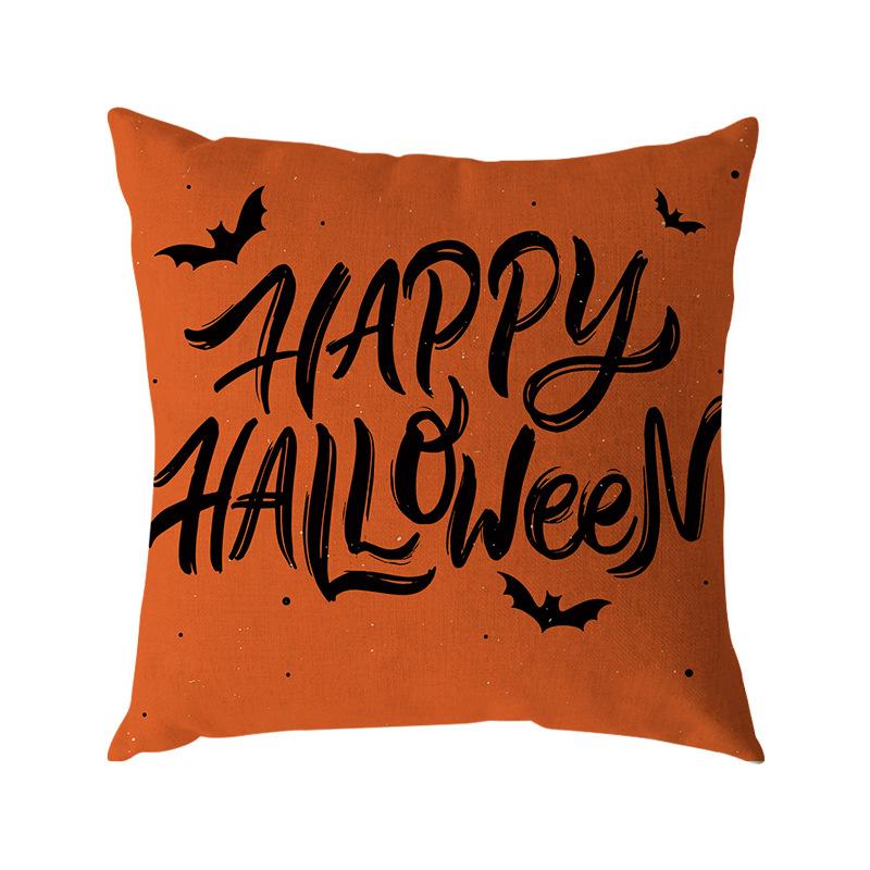 Halloween Linen Pillowcase Digital Printing Halloween Festival Decoration Sofa Pillow