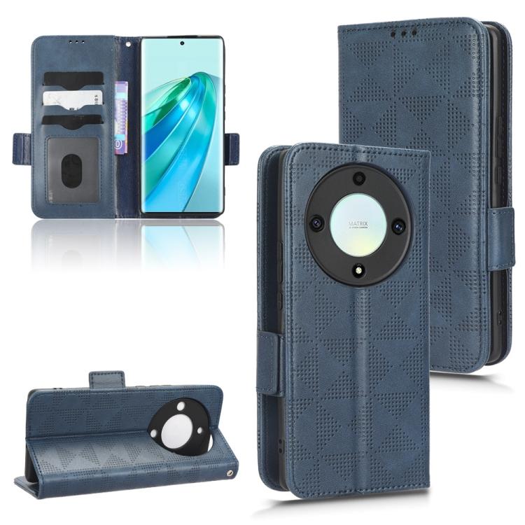For Honor X40 5G / X9a 5G / Magic5 Lite 5G Symmetrical Triangle Leather Phone Case