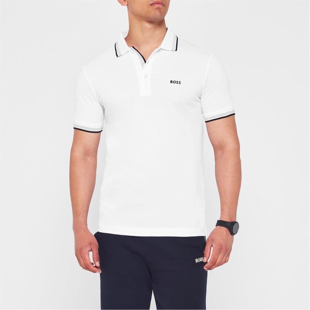 Boss Mens Paddy Contrast Tipped Polo Shirt