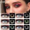 Color Contact Lenses 1Pair Natural Soft Colored Contactlens for Eyes Cosmetic Makeup Beautiful Pupil Contacts