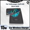 Wireless Car Charger Qi 15W Fast Charging Pad for Volkswagen Golf LHD 2019-2020 Car Accessories Wireless Charger Center Holder