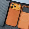 Импортный итальянский замшевый чехол для телефона с магнитом для IPhone 17 Pro Max 17Air 17Pro, сплавное кольцо для камеры, высококачественная ударопрочная кожаная плюшевая крышка