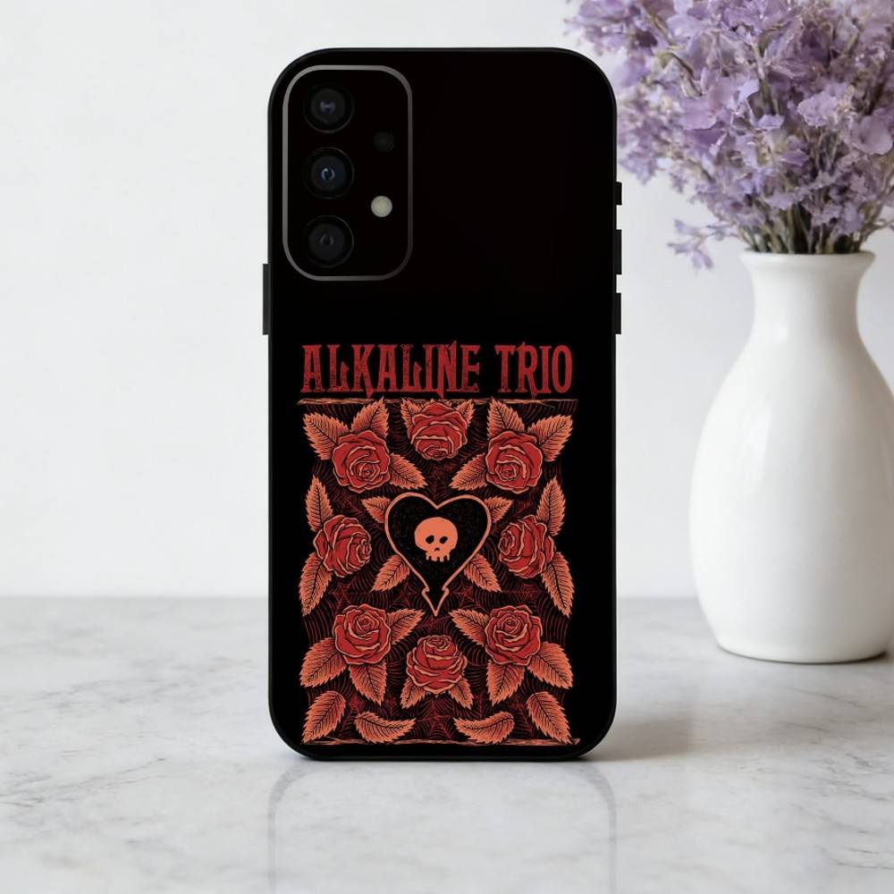 Панк A-Alkaline T-Trio Band Чехол для телефона Samsung Galaxy A73, A72, A71, A70, A53, A52, A51, Другие Мягкий Черный Корпус