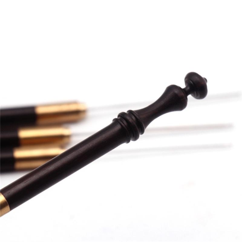 Embroidery Crochet Hooks Needle Wooden Handle Beading Hooks for Sewing Embroidery Beading 0.6mm0.8mm1.0mm1.2mm