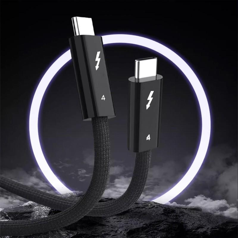 Кабель Thunderbolt 5 Type-C: 80 Гбит/с, поддержка дисплея 16K, зарядка 240 Вт, совместимость с Thunderbolt 4.