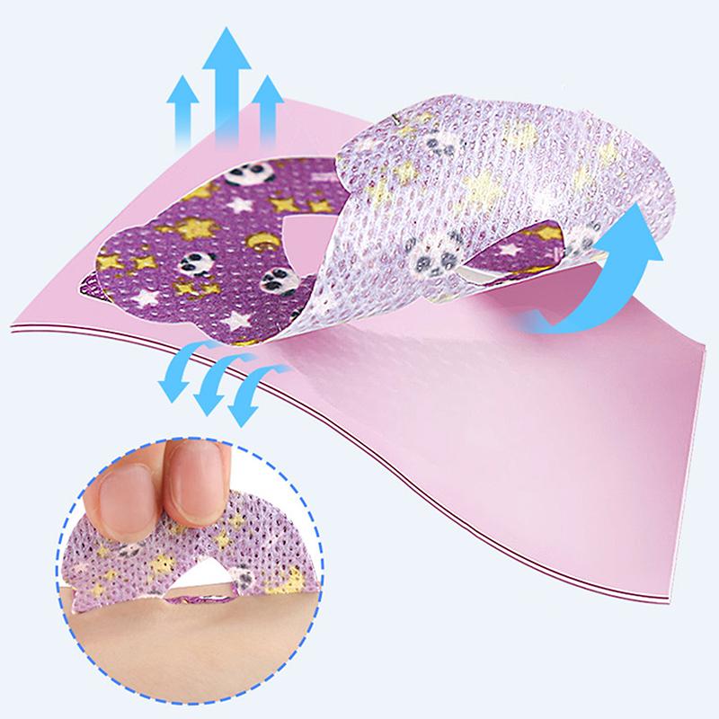 Наклейки против храпа для детей, форма рта для сна, дизайн против удушья, мультяшный стиль, О-образный дыхательный пластырь в форме медведя