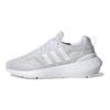 adidas Swift Run 22 Big Kid Бело-серые детские кроссовки Cloud-White Grey-Two Core-Black GW8175