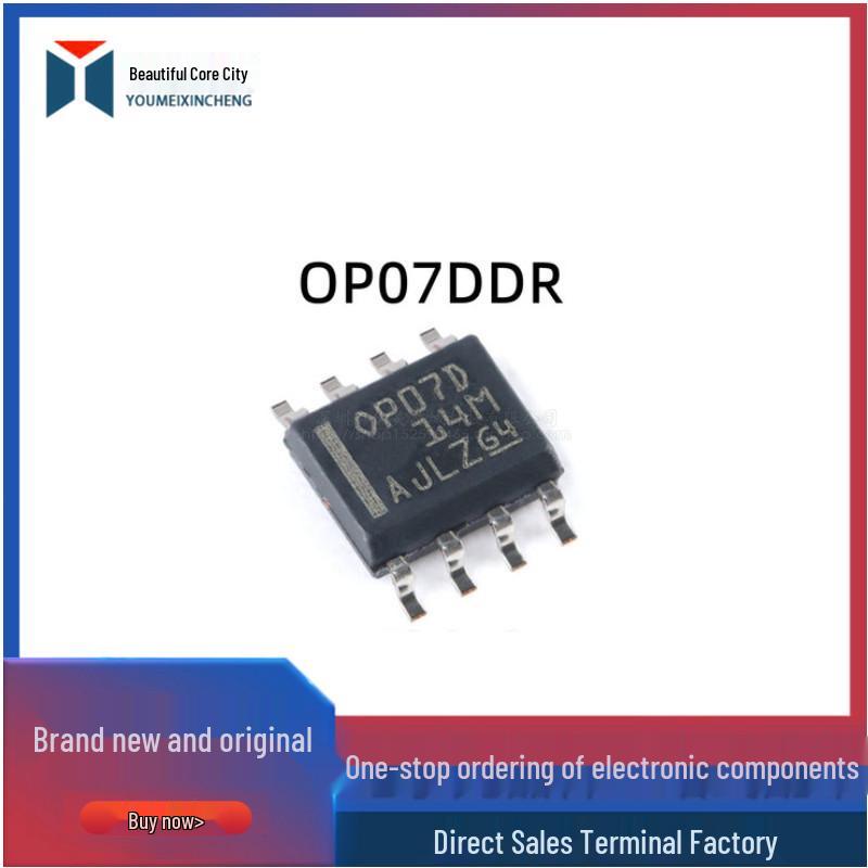 New OP07DDR SOIC-8 Single-Channel Op-Amp Chip
