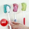 3PCS with Suction Cup Toothbrush Cover Dustproof Toothbrush Protector Cover  Bathroom